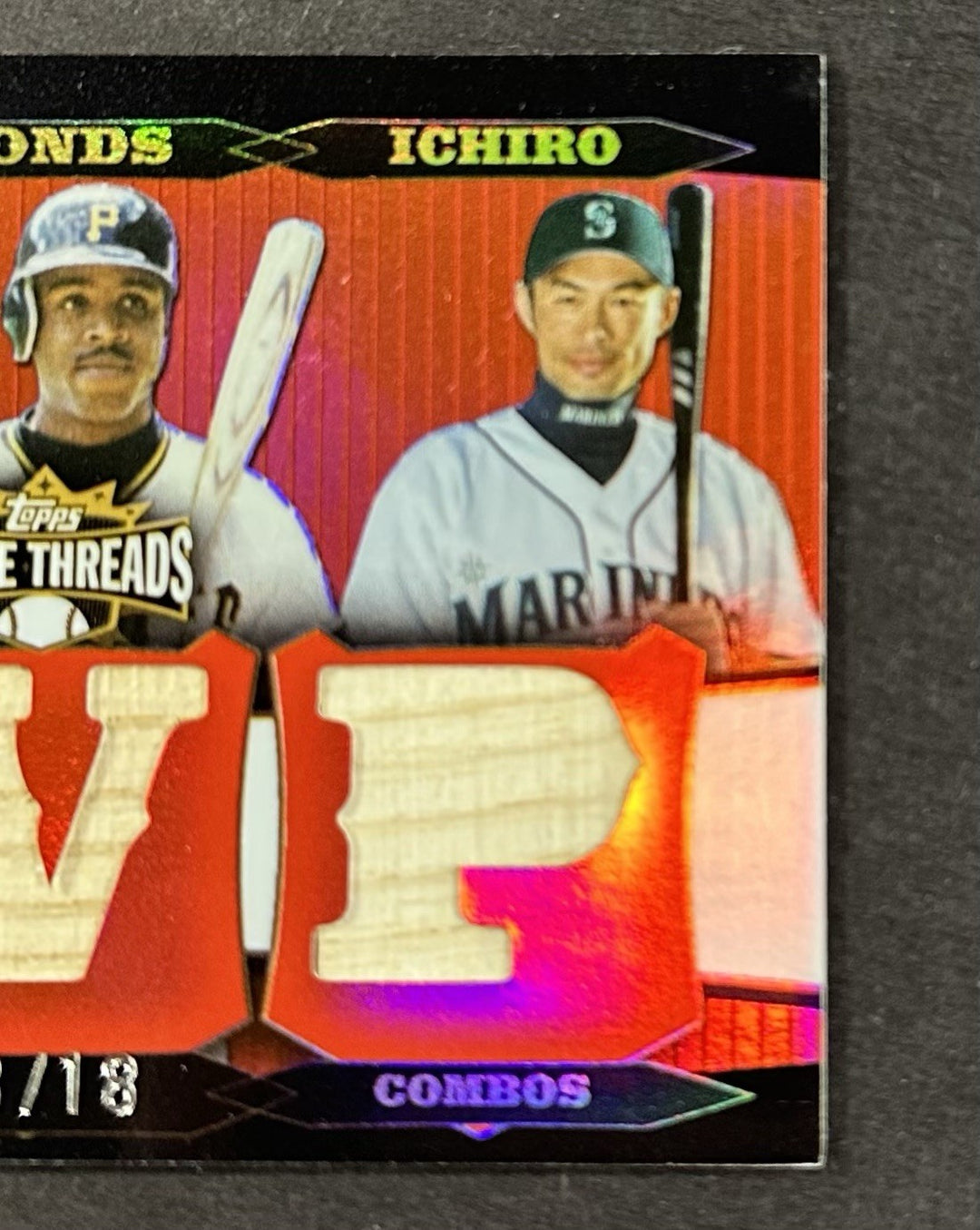 2006 Topps Triple Threads Bat Relic Ichiro Barry Bonds Cal Ripken /18 TTRC-177