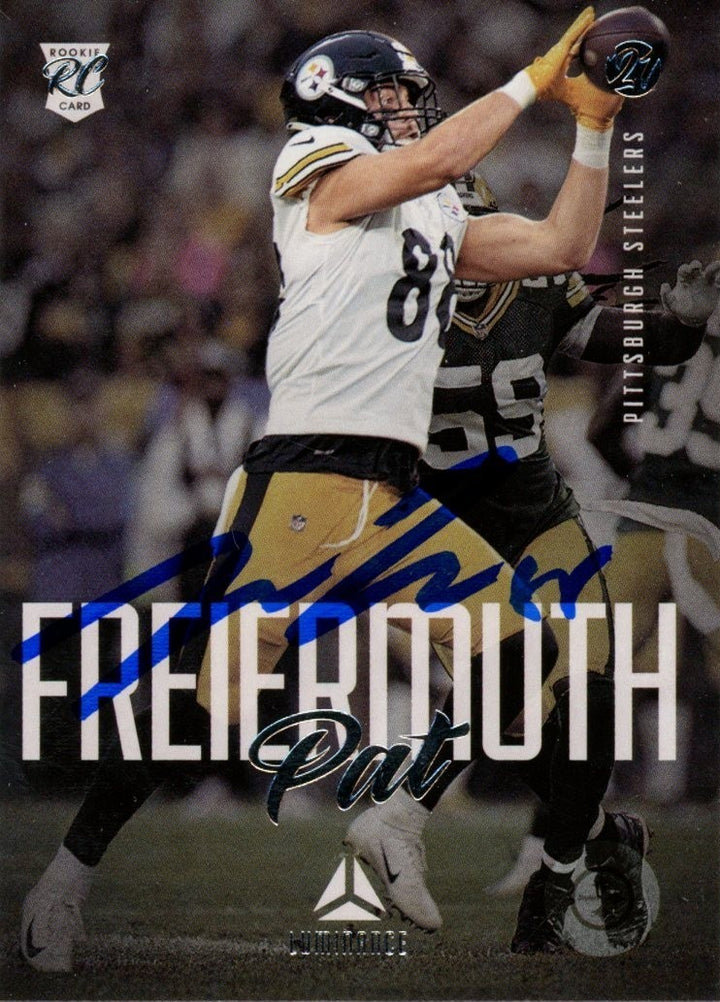 Pat Freiermuth Signed 2021 Chronicles Luminance #224 Card Beckett Witness 57017