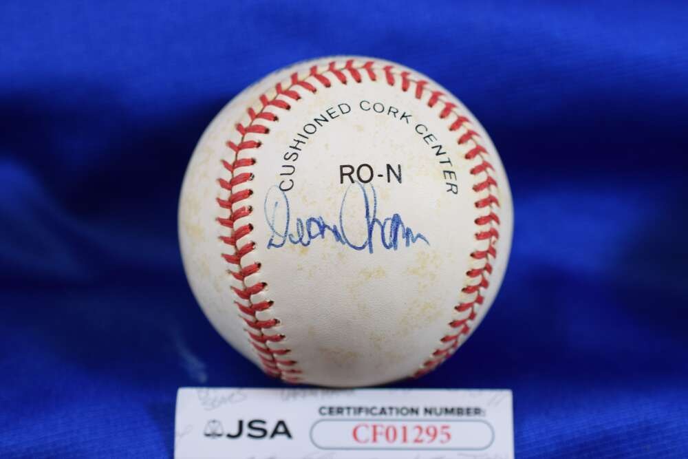 Dean Chance JSA COA Autograph ONL National League Signed Baseball