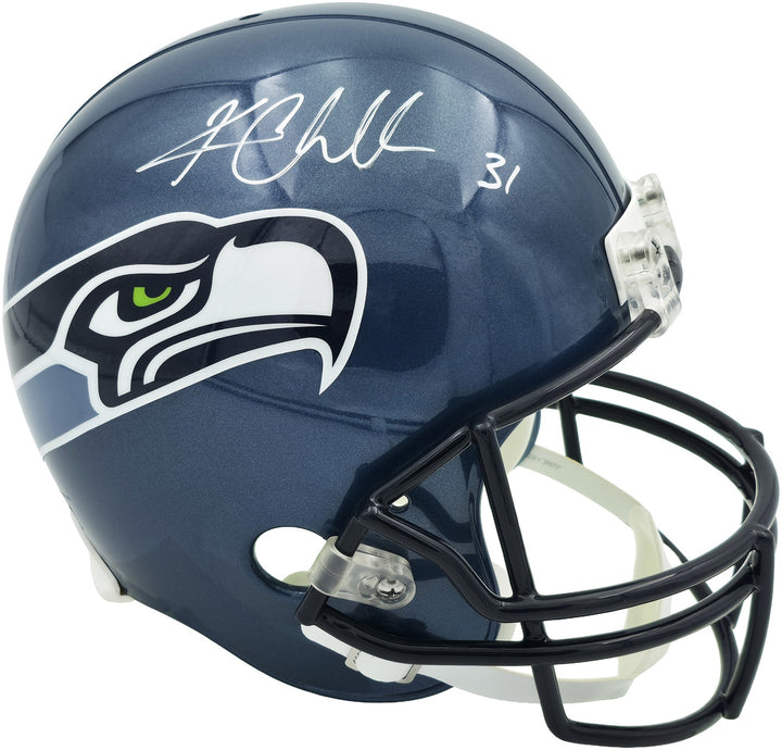 Kam Chancellor Auto Seahawks Blue 02-11 Throwback Full Size Replica Helmet BAS
