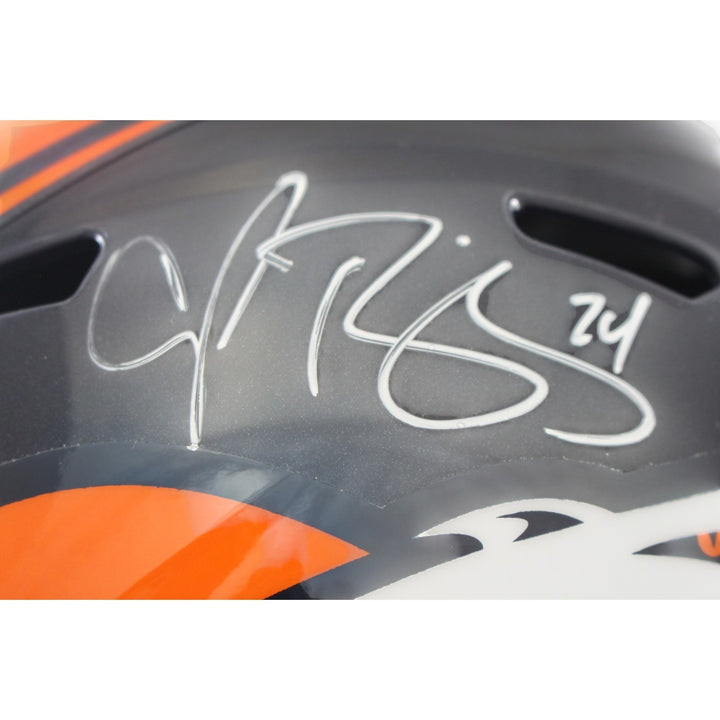 Champ Bailey Autographed Denver Broncos F/S TB 97-23 Helmet Beckett WIT 56355
