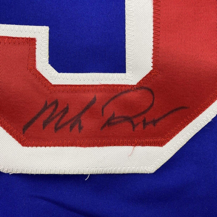 Autographed/Signed MIKE RICHTER New York Blue Jersey PSA/DNA COA Auto
