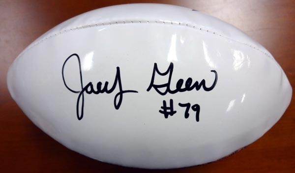 Jacob Green Autographed Signed White Logo Football Seattle Seahawks MCS Holo