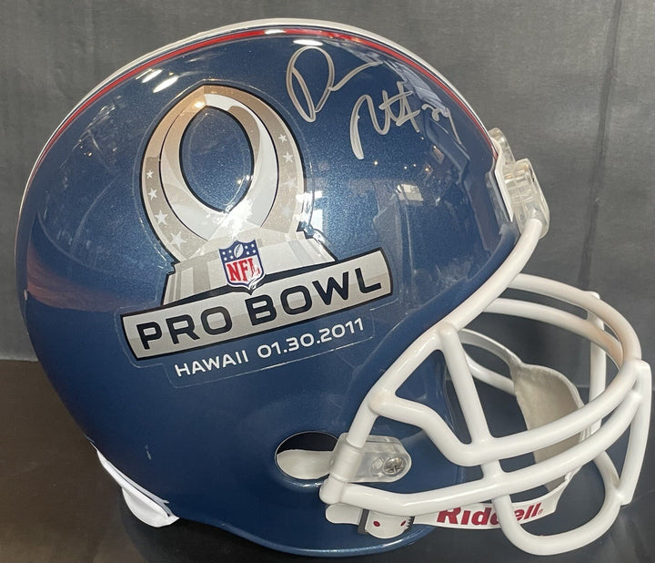 Darrelle Revis Signed 2011 Pro Bowl Riddell FS Helmet Jets Hof Auto #24 JSA Coa