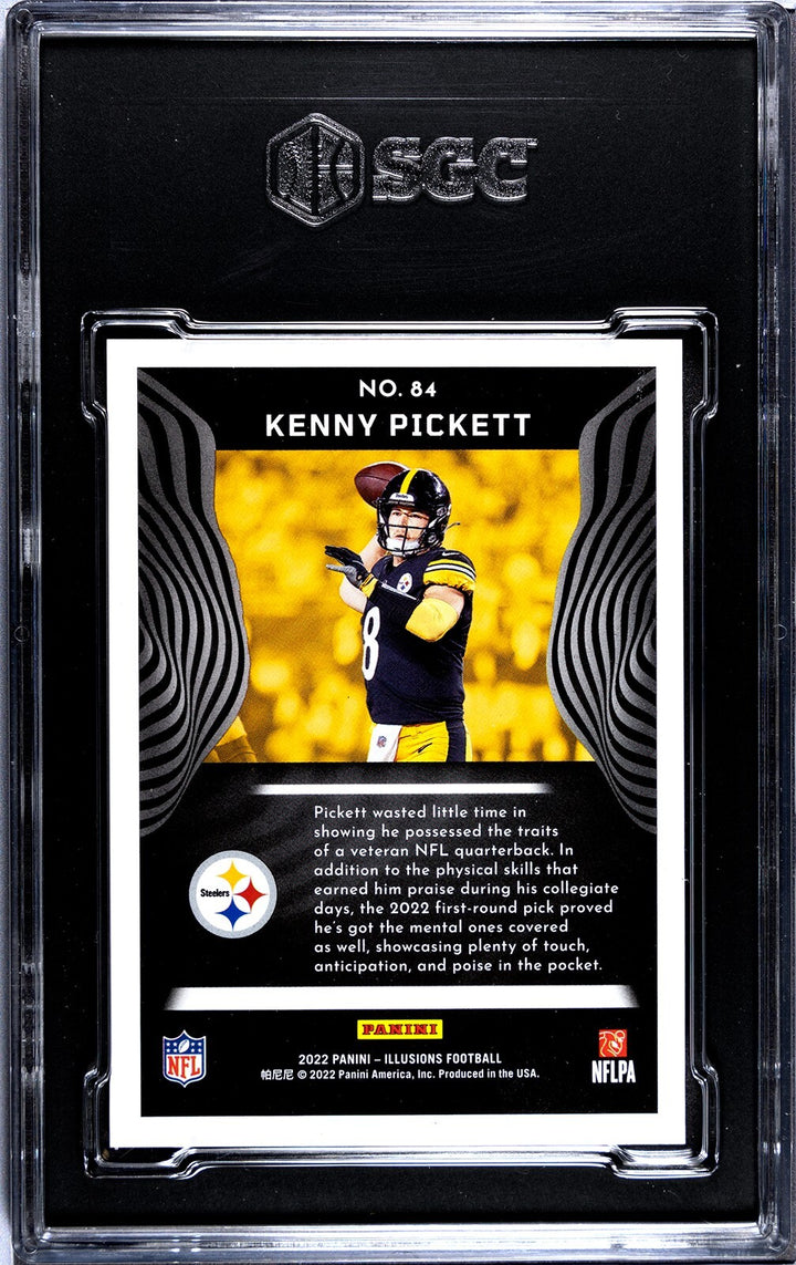 Kenny Pickett 2022 Panini Illusions Rookie Card (RC) #84- SGC Graded 9 Mint