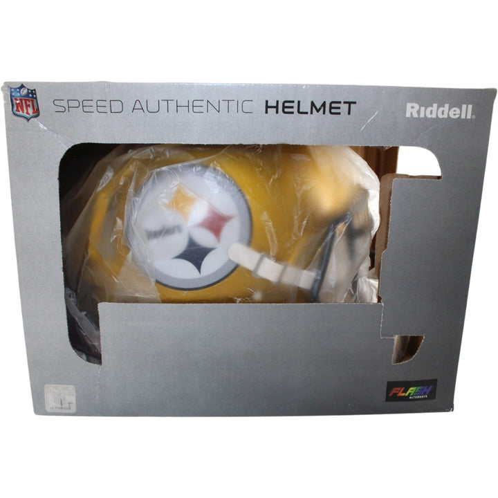 Pittsburgh Steelers Full Size Authentic Flash Helmet Riddell New In Box 30825