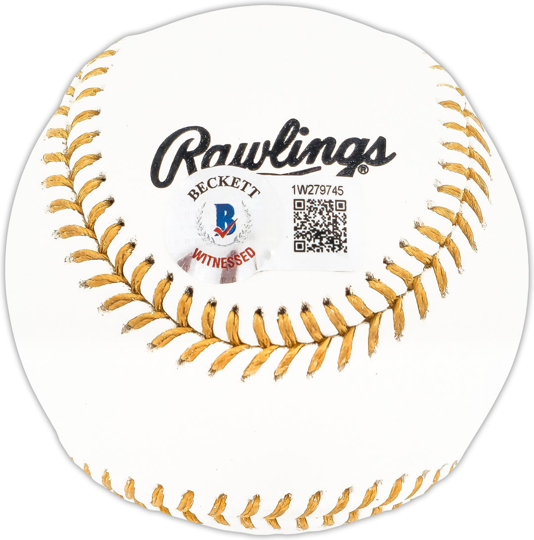 Graig Nettles Signed Gold Glove Logo MLB Baseball Yankees Beckett Wit