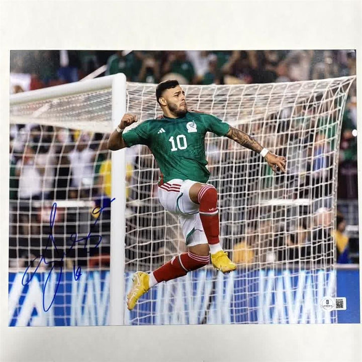 Alexis Vega signed Mexico 11x14 photo autograph Guadalajara ~ Beckett BAS