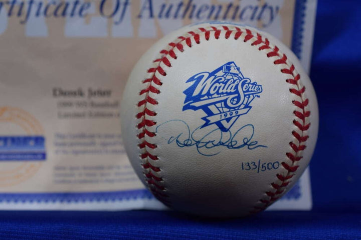 Derek Jeter Steiner COA Autograph 1999 World Series Signed Baseball