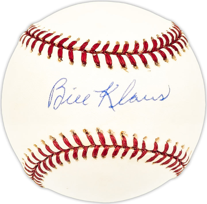 Bill Klaus Signed AL Baseball Boston Red Sox, Baltimore Orioles Beckett #BM25756