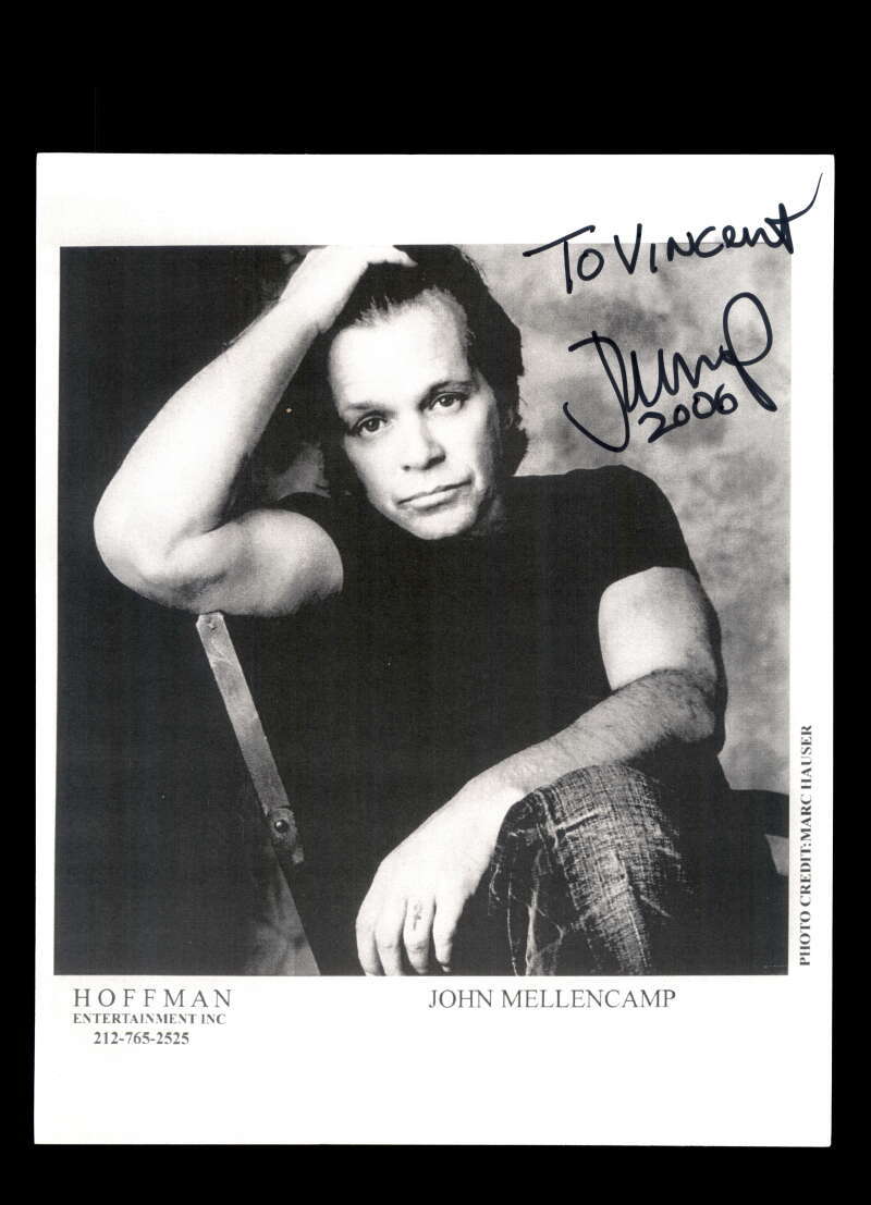 John Mellencamp JSA Loa Signed 8x10 Photo Autograph