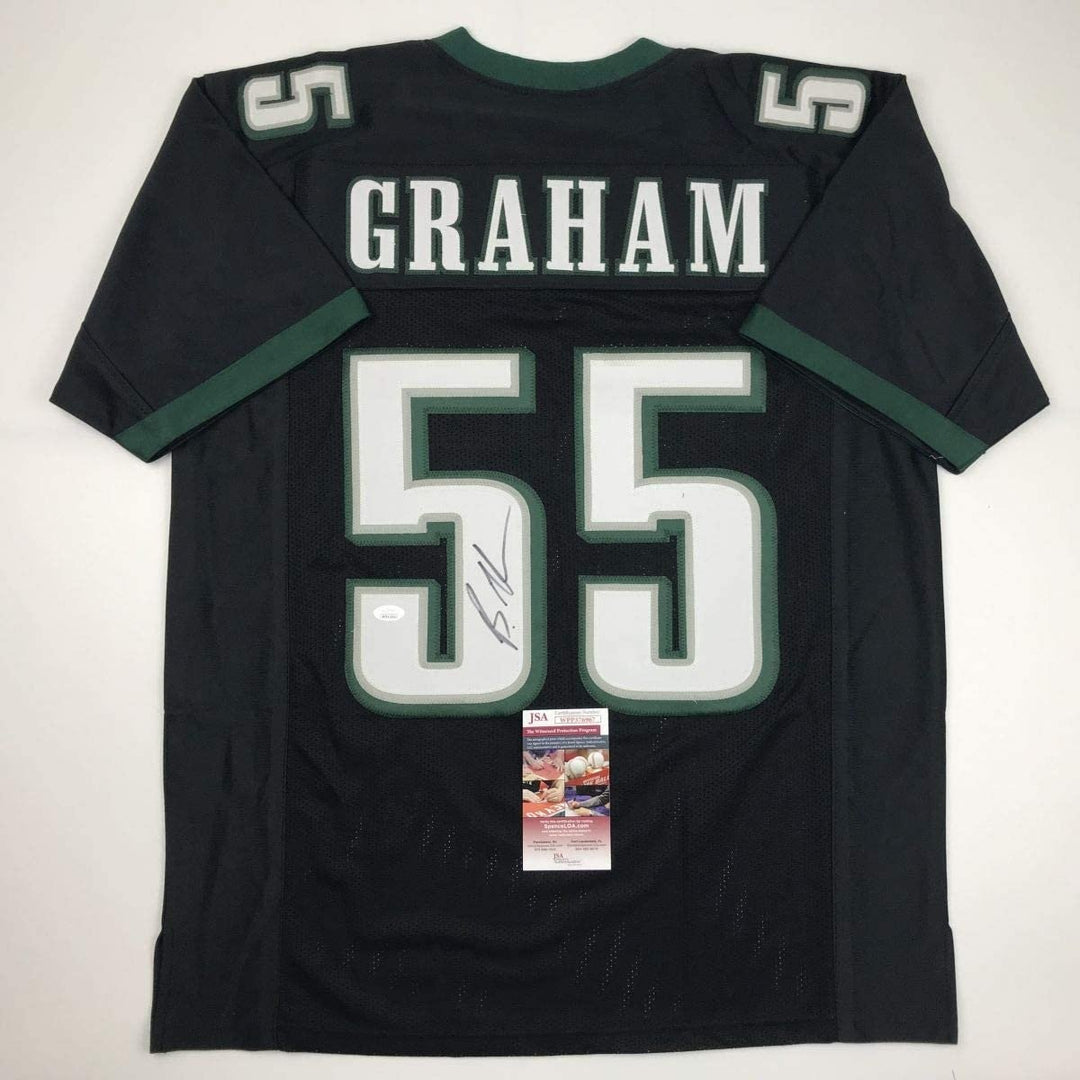 Autographed/Signed Brandon Graham Philadelphia Black Jersey JSA COA