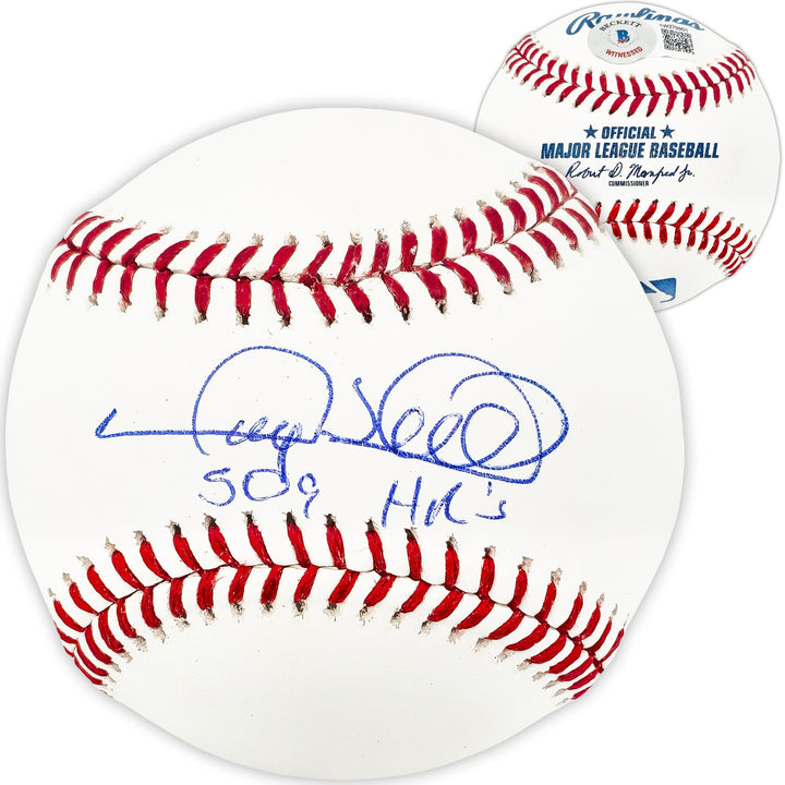Gary Sheffield Signed Official MLB Baseball Yankees "509 HR" Beckett Witness