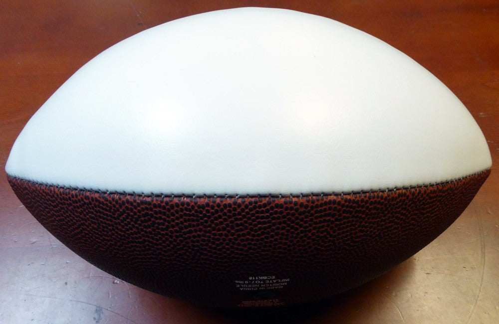 Russell Wilson Signed White Logo Football Seattle Seahawks RW Holo