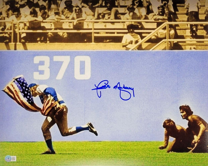 Rick Monday signed Saves the American Flag 16x20 Photo autograph ~ Beckett BAS