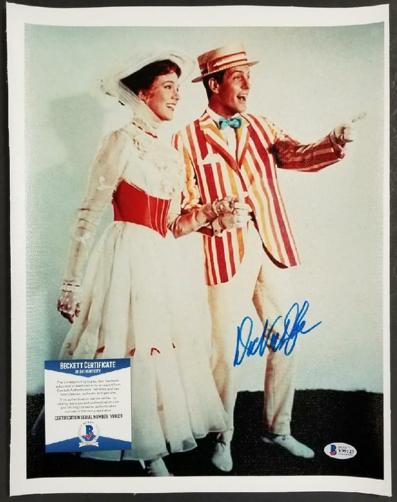 Dick Van Dyke autograph signed Mary Poppins 11x14 Canvas Photo #7 ~ BAS COA