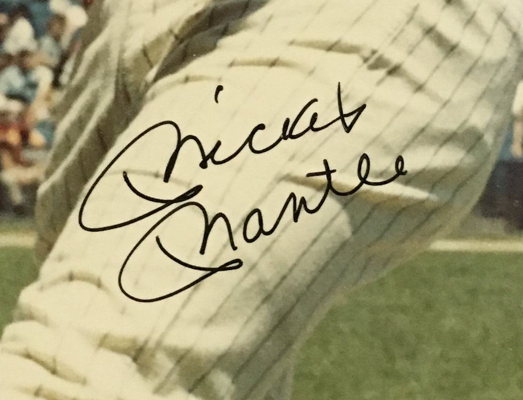Mickey Mantle Yankees signed 8x10 photo framed vintage autograph tom catal COA