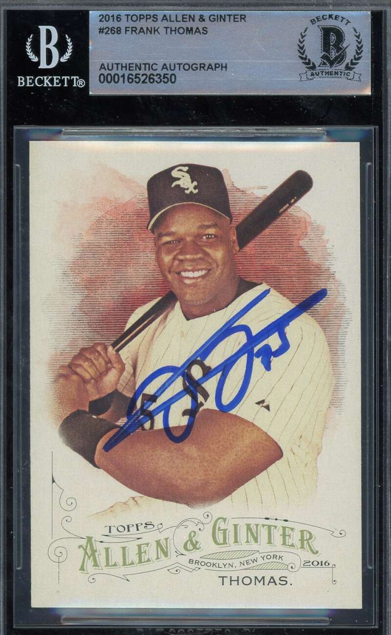 Frank Thomas Beckett BAS Signed 2016 Topps Allen and Ginter Autograph