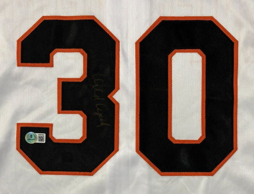 Orlando Cepeda San Francisco Signed White Baseball Jersey BAS