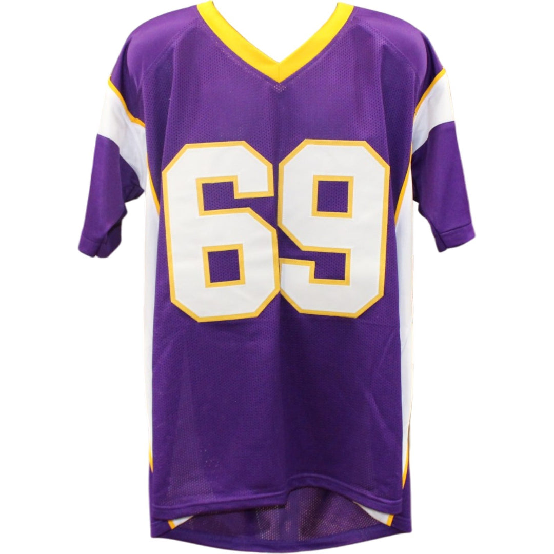 Jared Allen Autographed Pro Style Sz XL Purple Jersey Beckett Witness 55157