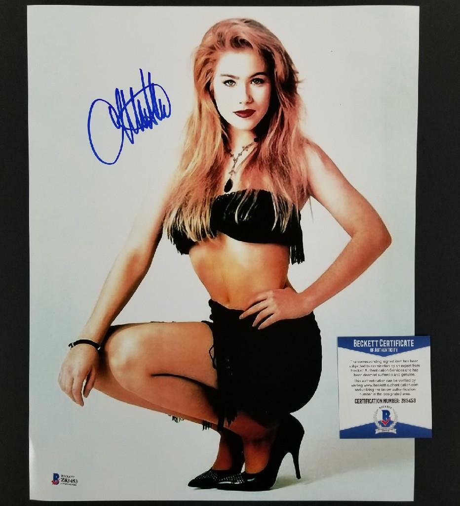 Christina Applegate signed 11x14 Photo Married With Children G ~ Beckett BAS COA