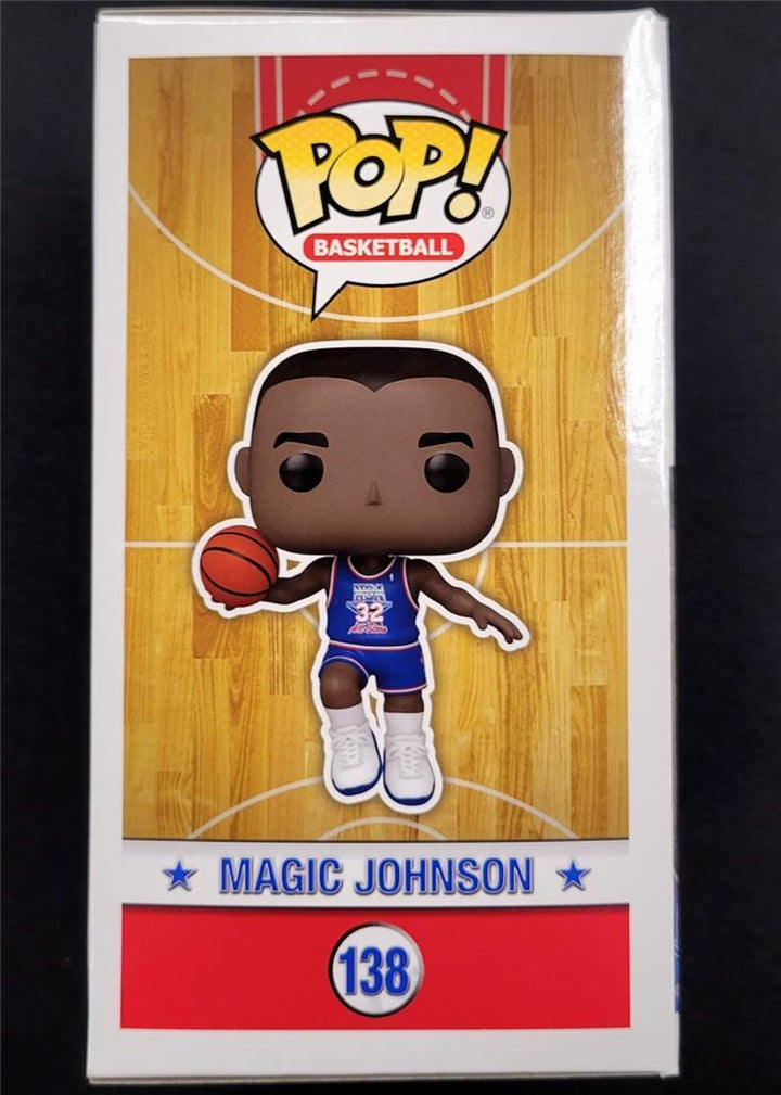 Magic Johnson signed 92 NBA All-Star Funko Pop! Lakers (B) ~ Beckett BAS Witness