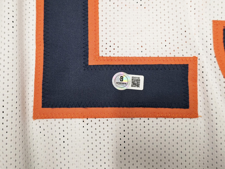 Chicago Bears Devin Hester Autographed Signed White Jersey Beckett BAS QR