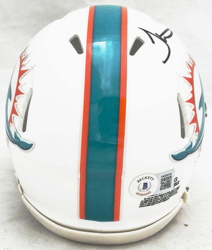 Tyreek Hill Signed Miami Dolphins White Speed Mini Helmet Beckett Witness