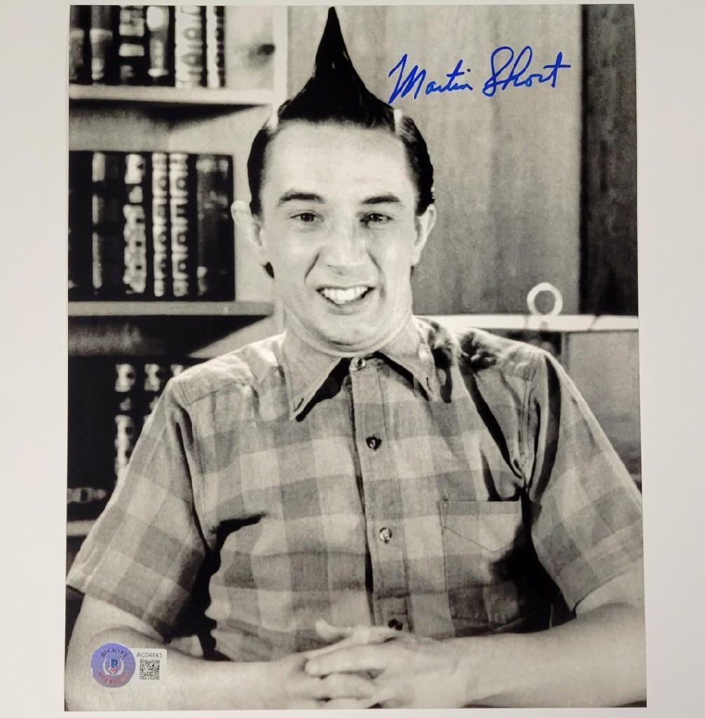 Martin Short signed SNL Ed Grimley 8x10 photo #1 autograph ~ Beckett BAS Holo