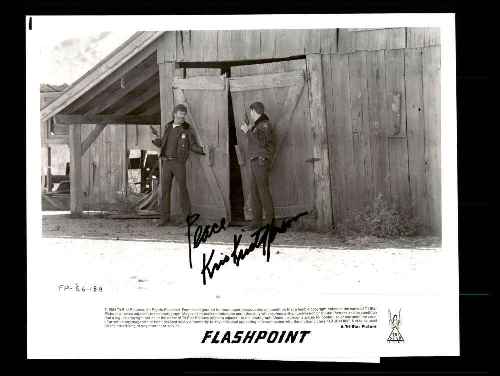 Kris Kristofferson JSA Coa Signed 8x10 Photograph Flashpoint Autograph