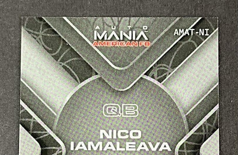 Nico Iamaleava 2024 Wild Card Mania American 1/3 Mint Auto RC Rookie Tennessee