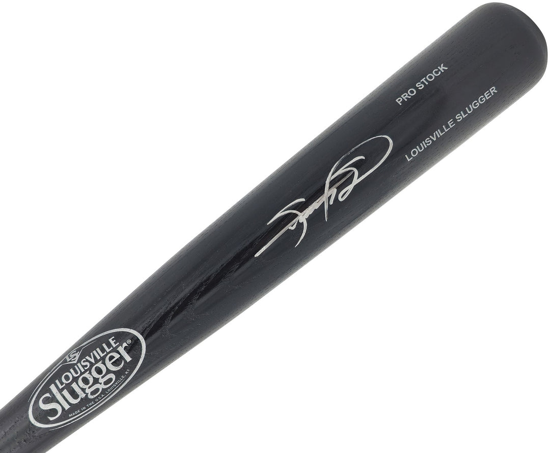Sammy Sosa Signed Black L Slugger Pro Stock Baseball Bat Cubs Beckett Witness