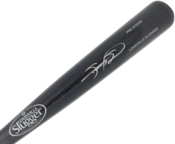 Sammy Sosa Signed Black L Slugger Pro Stock Baseball Bat Cubs Beckett Witness
