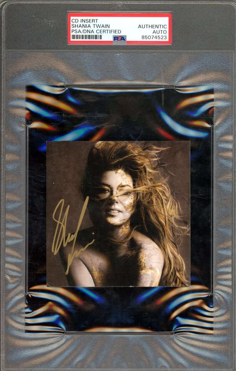 Shania Twain PSA DNA Signed Queen of Me CD Insert Autograph