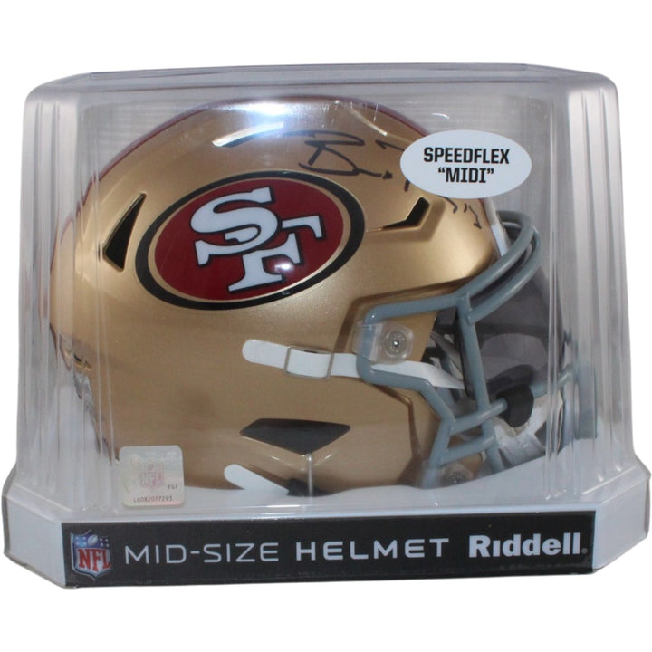 Brock Purdy Autographed San Francisco 49ers Mid-Size Midi Helmet Beckett W 56906