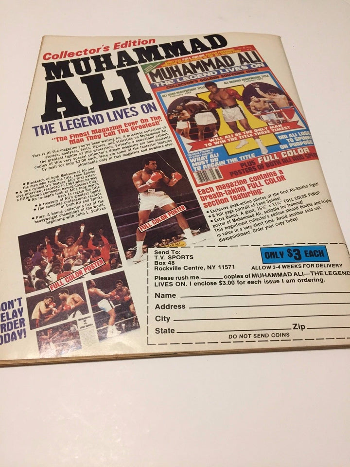 Leon Spinks Signed Muhammad Ali 1978 Super Fight Magazine COA Inscriptagraphs