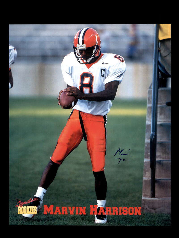 Marvin Harrison PSA DNA Signed 1996 Signature Rookie 8x10 Autograph Photo Colts
