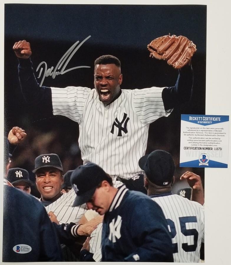 DOC GOODEN Signed 11x14 No Hitter Yankees Photo #2 ~ Beckett BAS COA ITP
