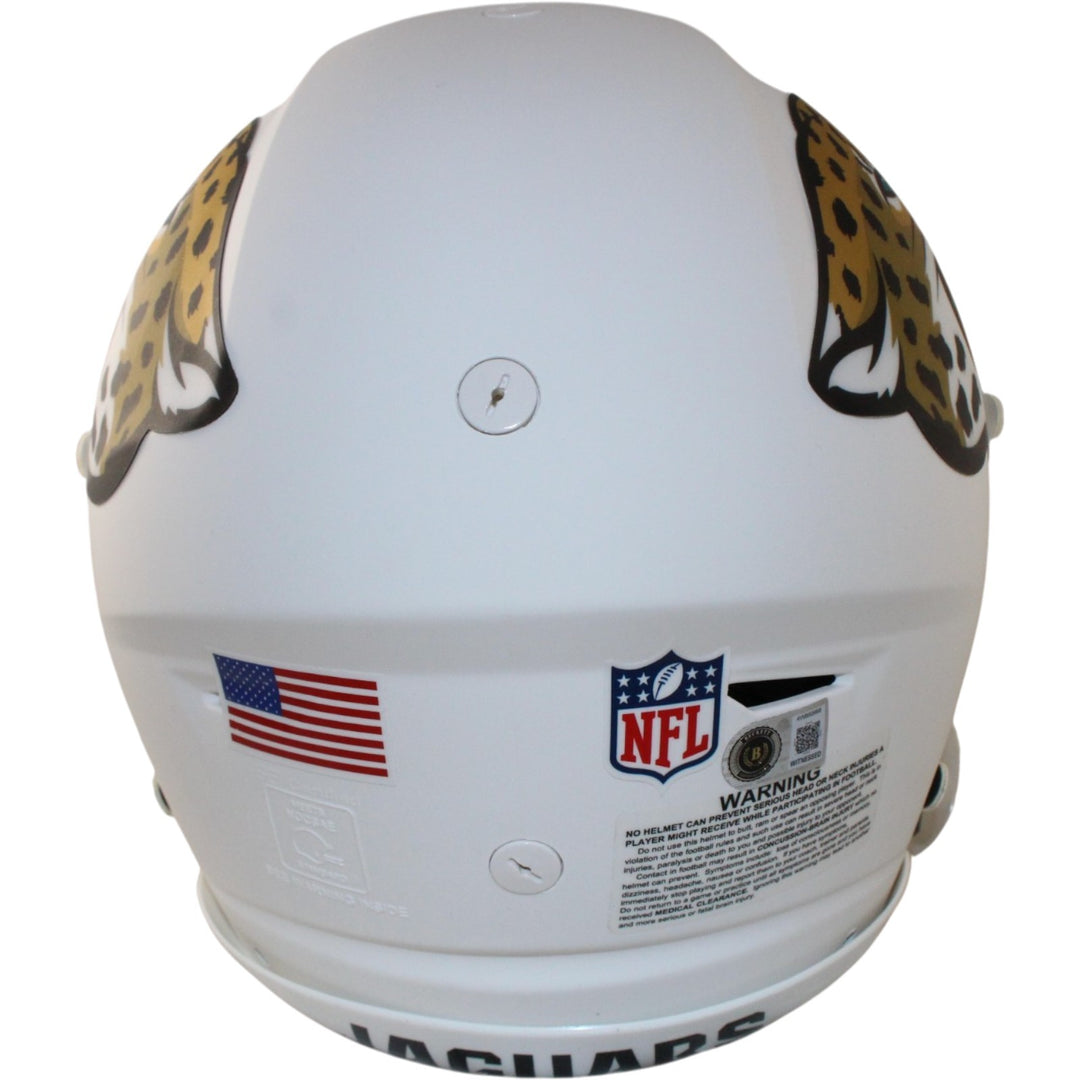 Travis Hunter Autographed Jacksonville Jaguars ALT SpeedFlex Beckett WIT 57932