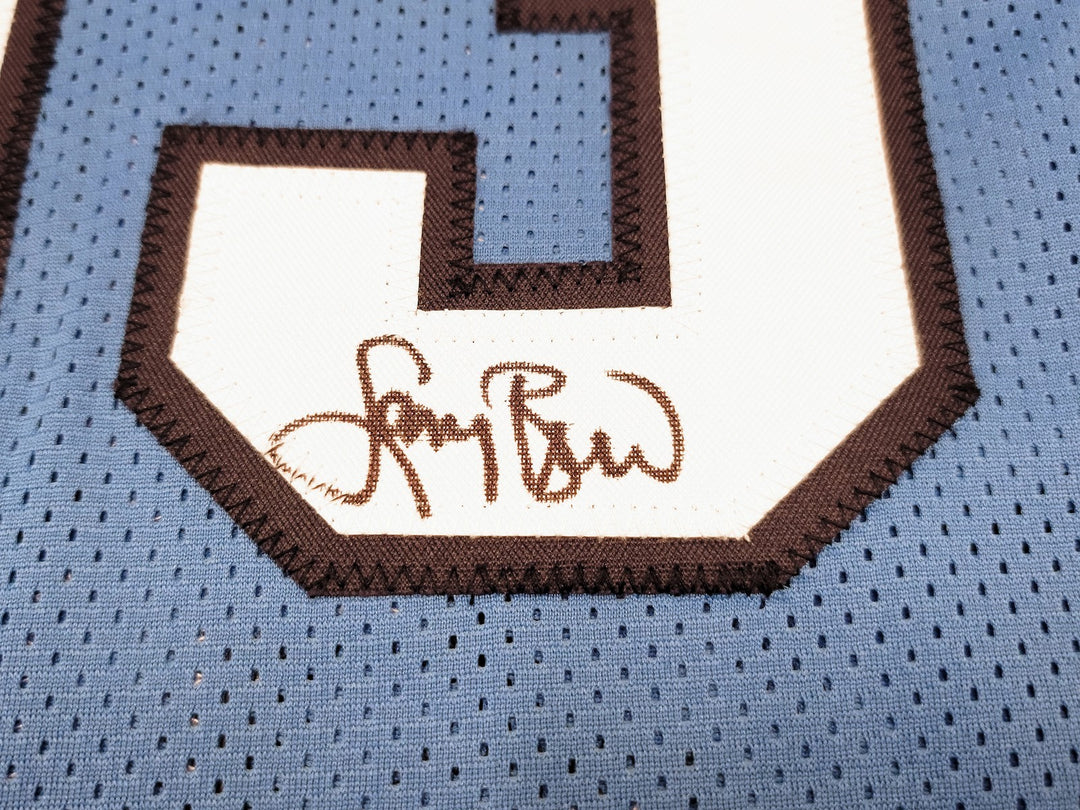 Indiana State Sycamores Larry Bird Autographed Signed Baby Blue Jersey Beckett