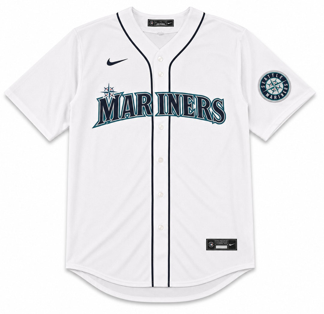 Seattle Mariners Ken Griffey Jr. Signed White Nike Jersey Size XL Beckett Wit