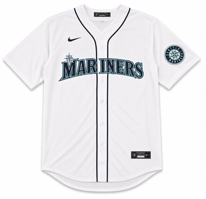 Seattle Mariners Ken Griffey Jr. Signed White Nike Jersey Size XL Beckett Wit