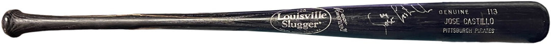 Jose Castillo signed Louisville Slugger 125 Game Used Model I 13 34” Pirates Bat