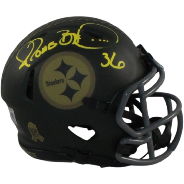 Jerome Bettis Signed Pittsburgh Steelers 2025 STS Mini Helmet Beckett WIT 57541