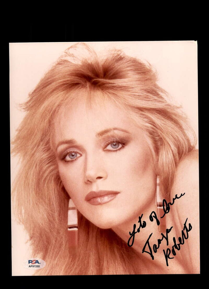 Tanya Roberts PSA DNA Coa Signed 8x10 Photo Autograph