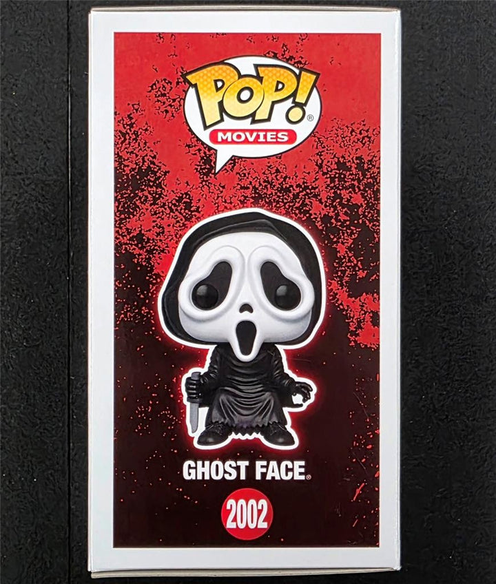 Matthew Lillard Stu & Skeet Ulrich Billy signed Ghost Face (Sit) Funko Pop ~ BAS
