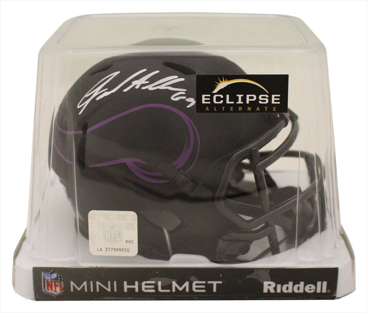 Jared Allen Autographed Minnesota Vikings Eclipse Mini Helmet Beckett 36272