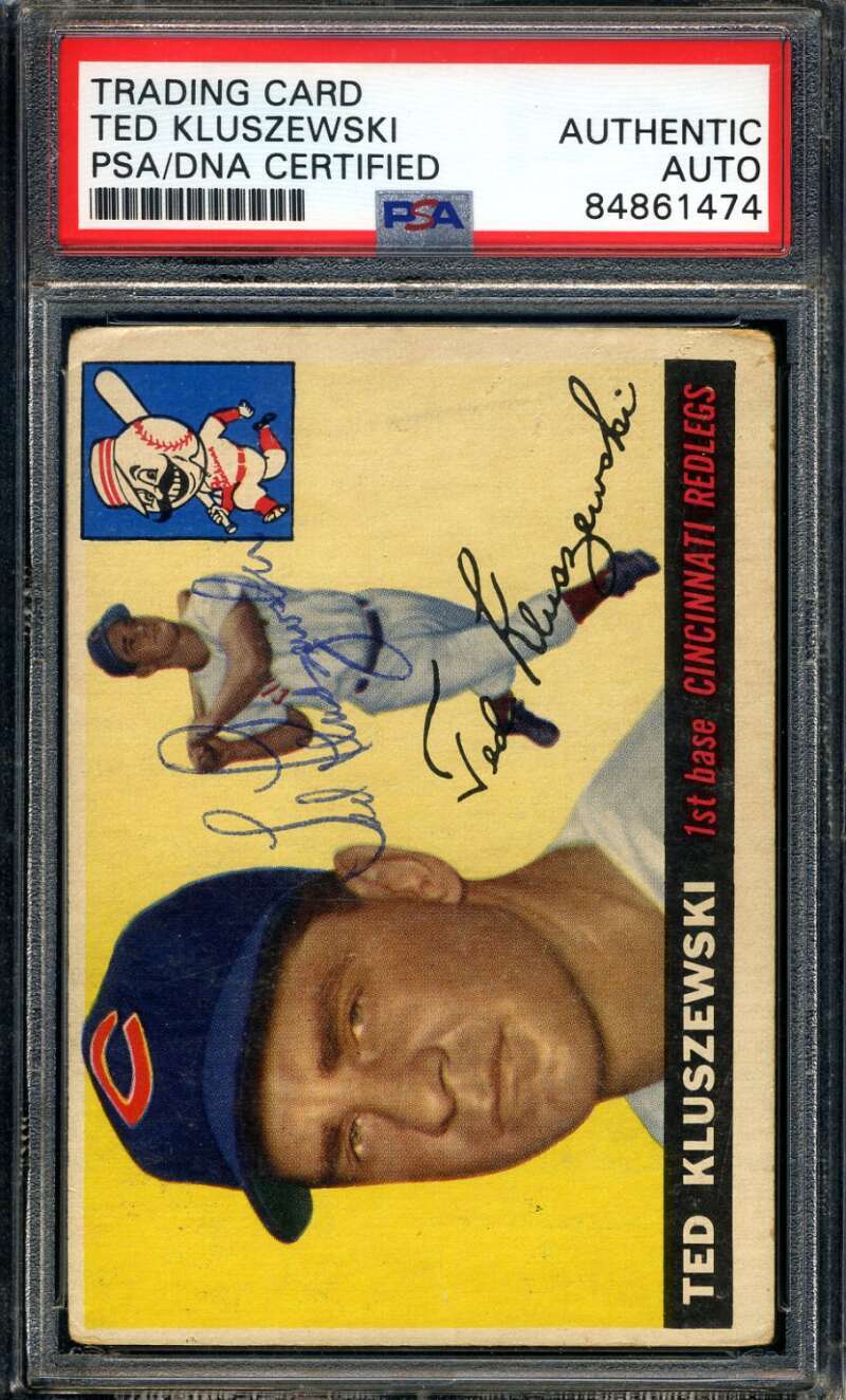 Ted Kluszweski PSA DNA Signed 1955 Topps Autograph