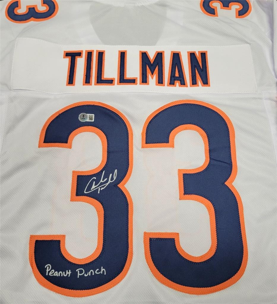 Charles Tillman signed "Peanut Punch" Chicago Bears Jersey autograph BAS Beckett