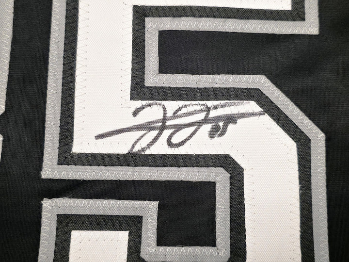 Chicago White Sox Frank Thomas Signed Black Jersey Beckett Witness